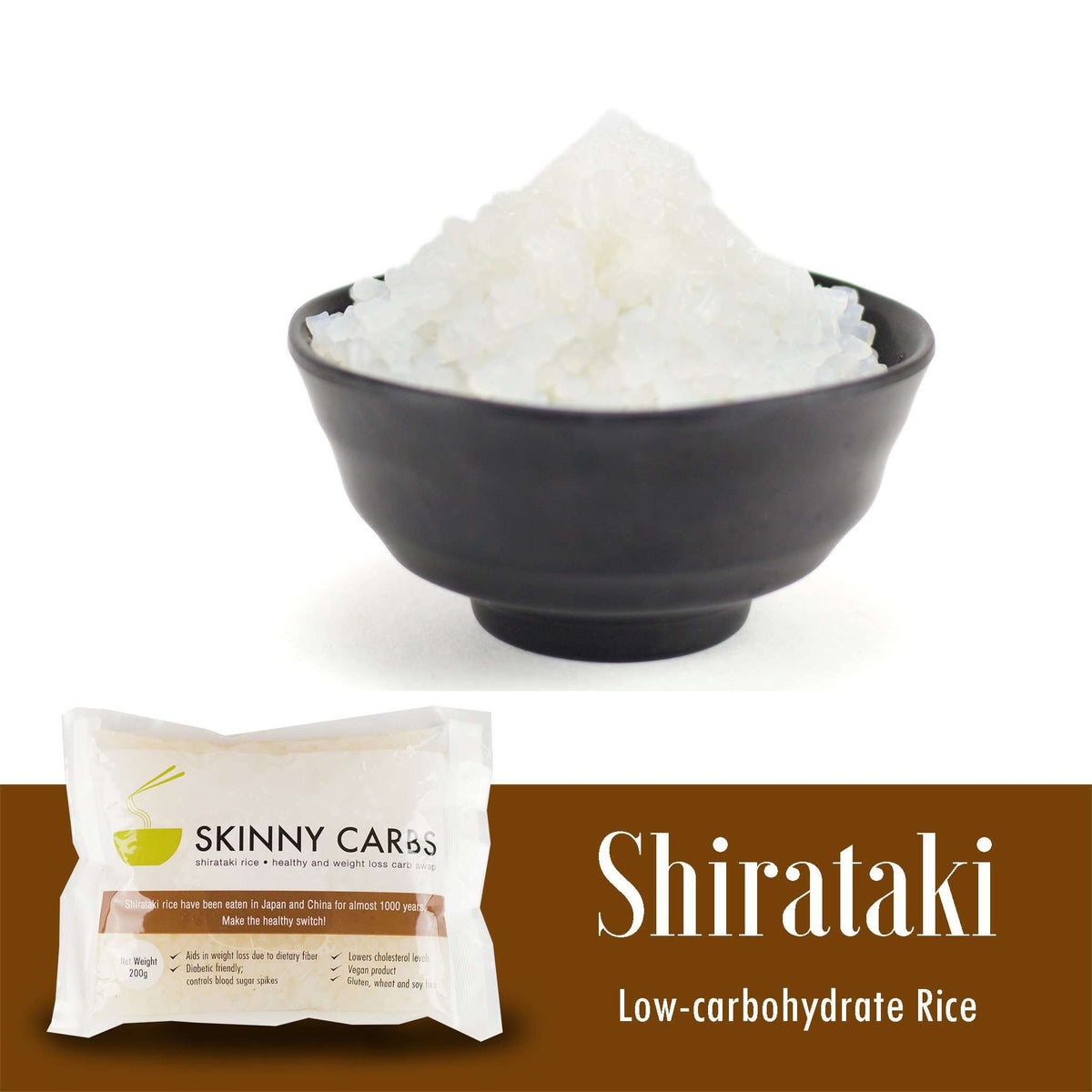 Shikari Rice Skinny Carbs | WET Shirataki Rice – 7Grains Co.